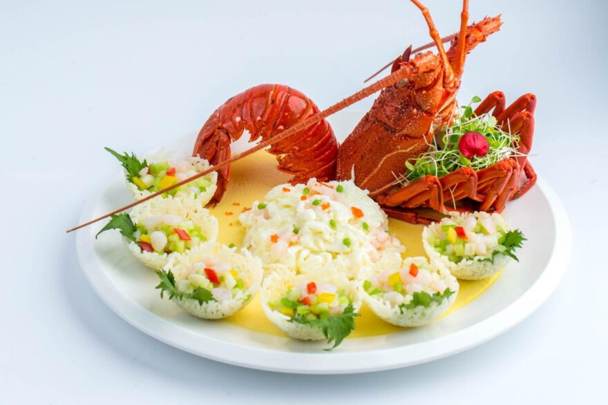 Rock Lobster and Shrimp Custards