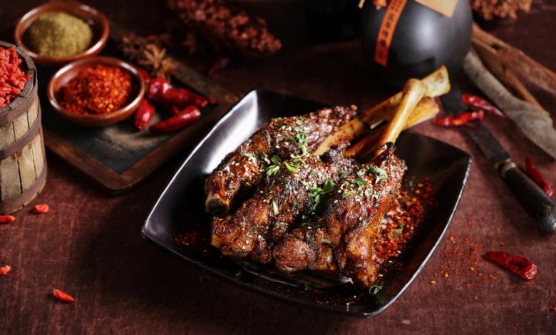 Roasted Lamb Shank Bone & Amarone Della Valpolicella Classico