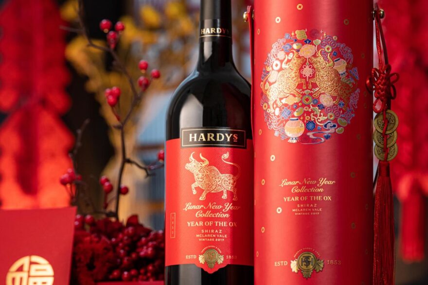 New World Wine Brand Hardys Year of the Ox Special Edition Gift Box. Credit: Hardys
