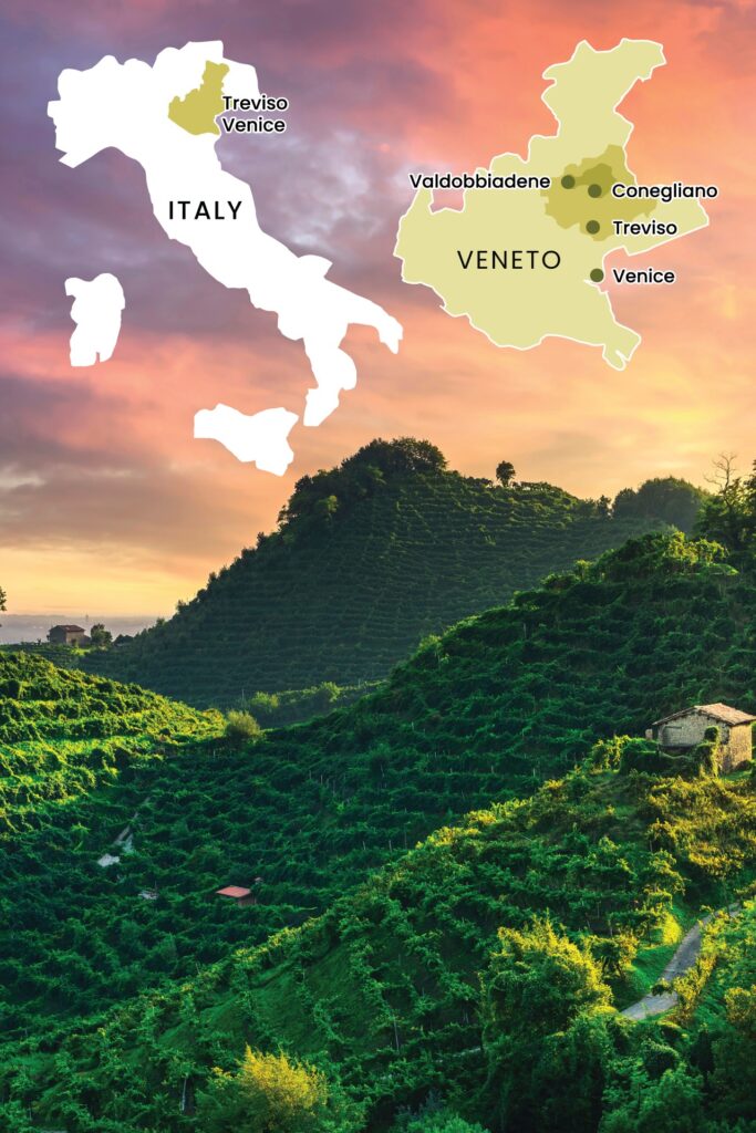 Italy Prosecco Map